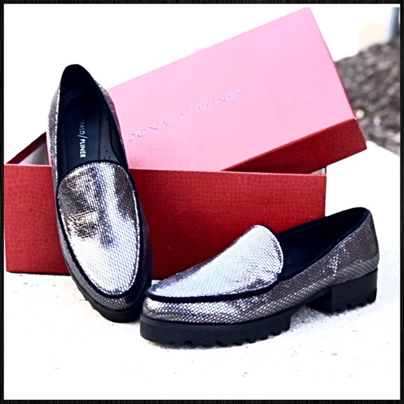 LAST 1 NWT DONALD PLINER Leather Loafers - Picture 6 of 7